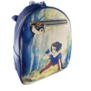 Loungefly Snow White Disney Backpack Princess Bird Forest HandBag Purse Bag